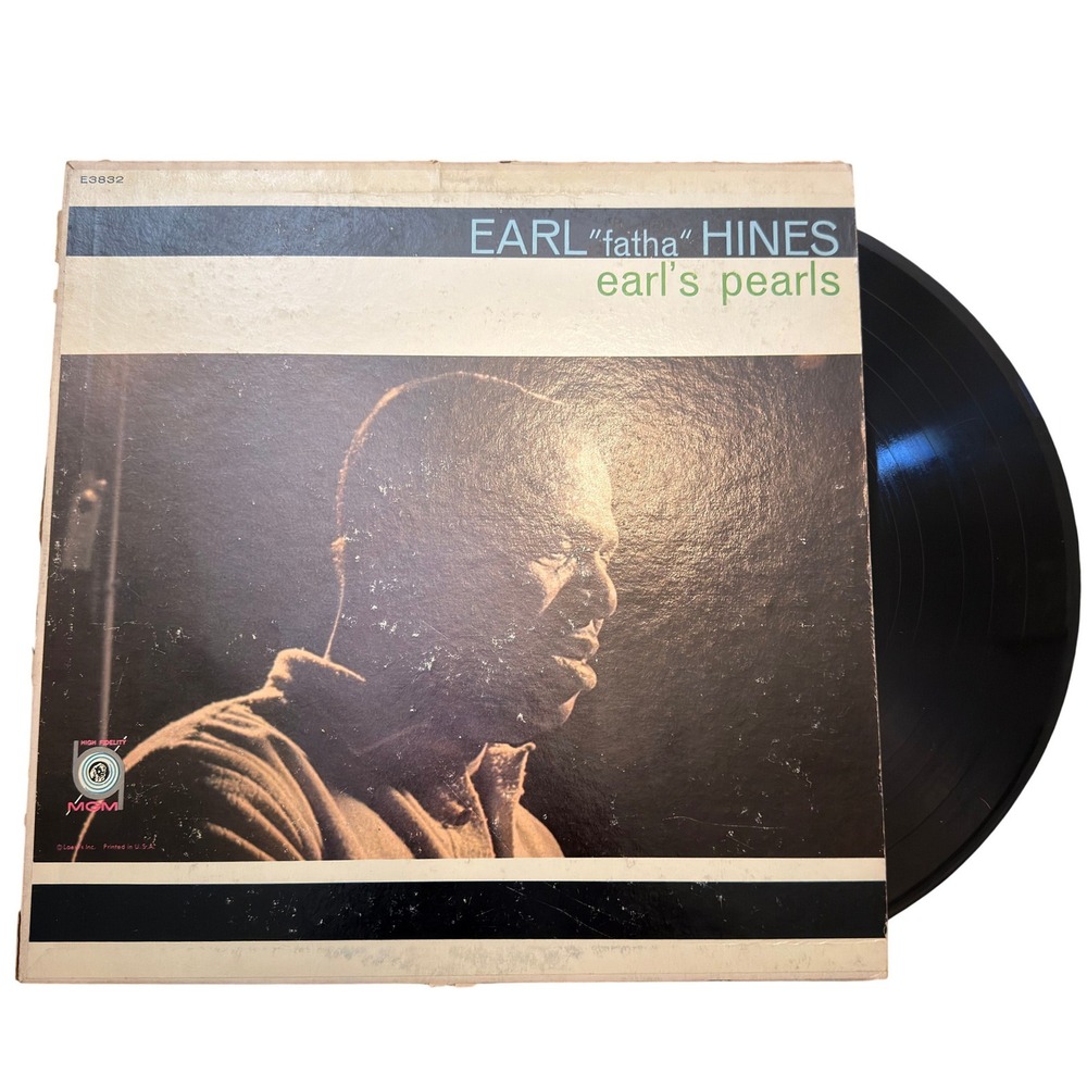 Earl Fatha Hines Earl's Pearls Vinyl LP MGM Records E3832 Jazz 33 RPM 12 inch